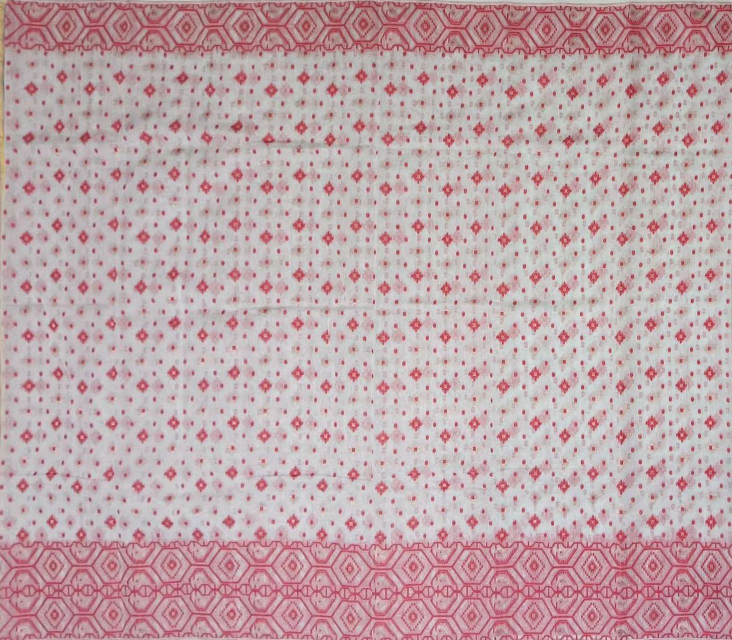 Pradip Fabrics Woman's Tant Handloom soft Jamdani Saree