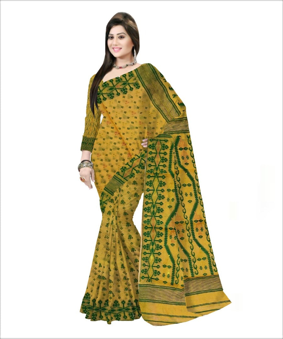 Pradip Fabrics Woven all over Soft jamdani Saree