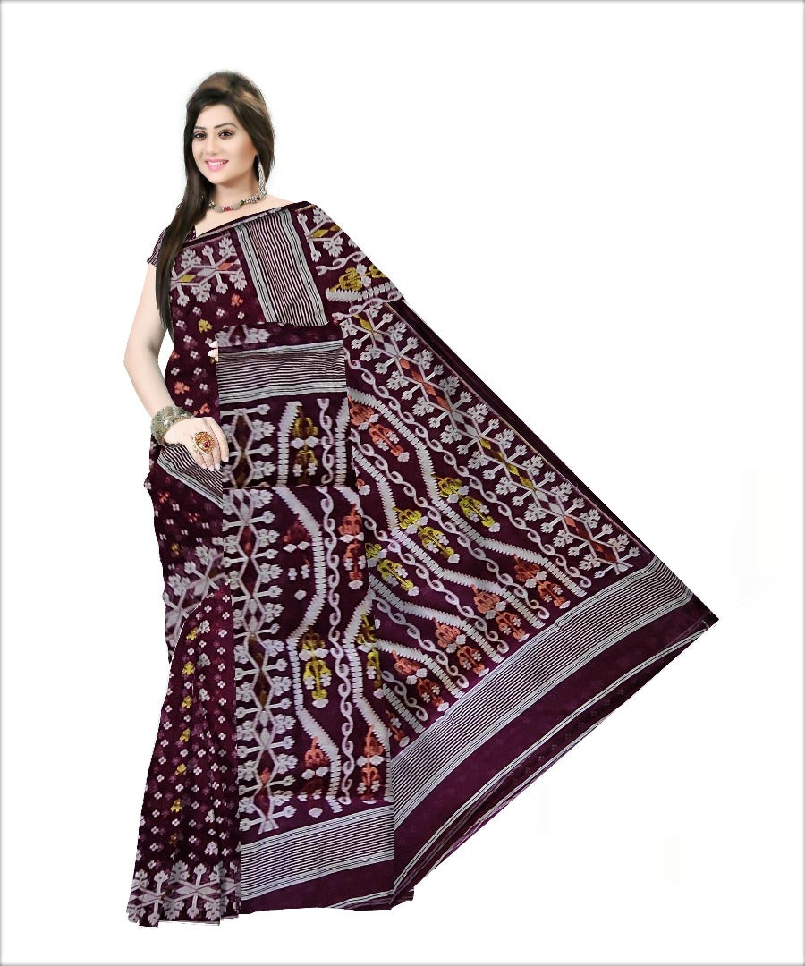 Pradip Fabrics Woven all over Soft jamdani Saree
