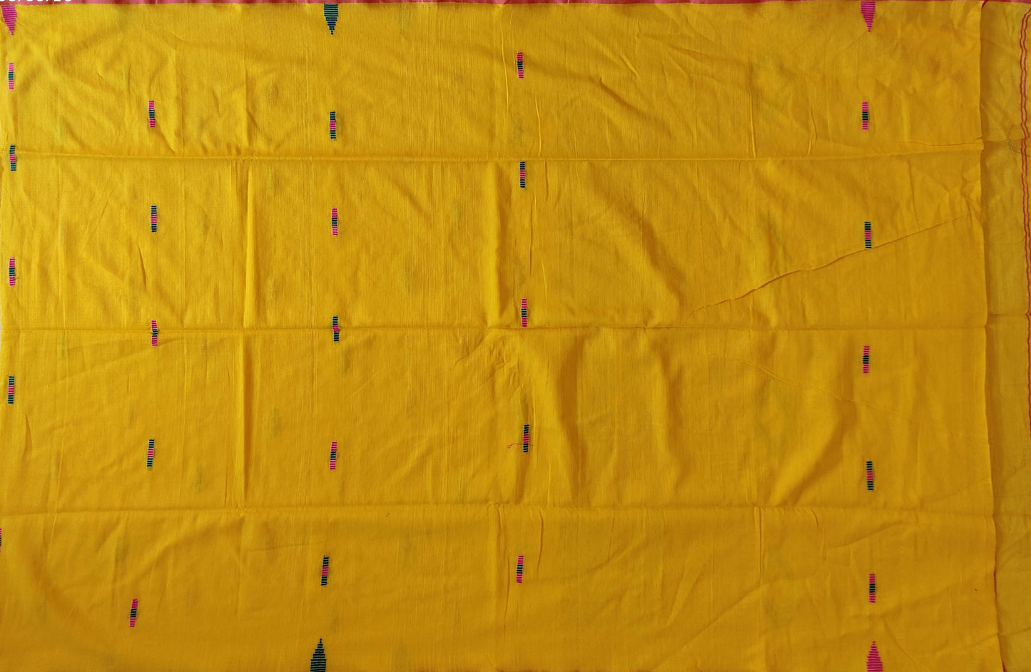 Pradip Fabrics Woven Soft Handloom pure cotton yellow Color Saree