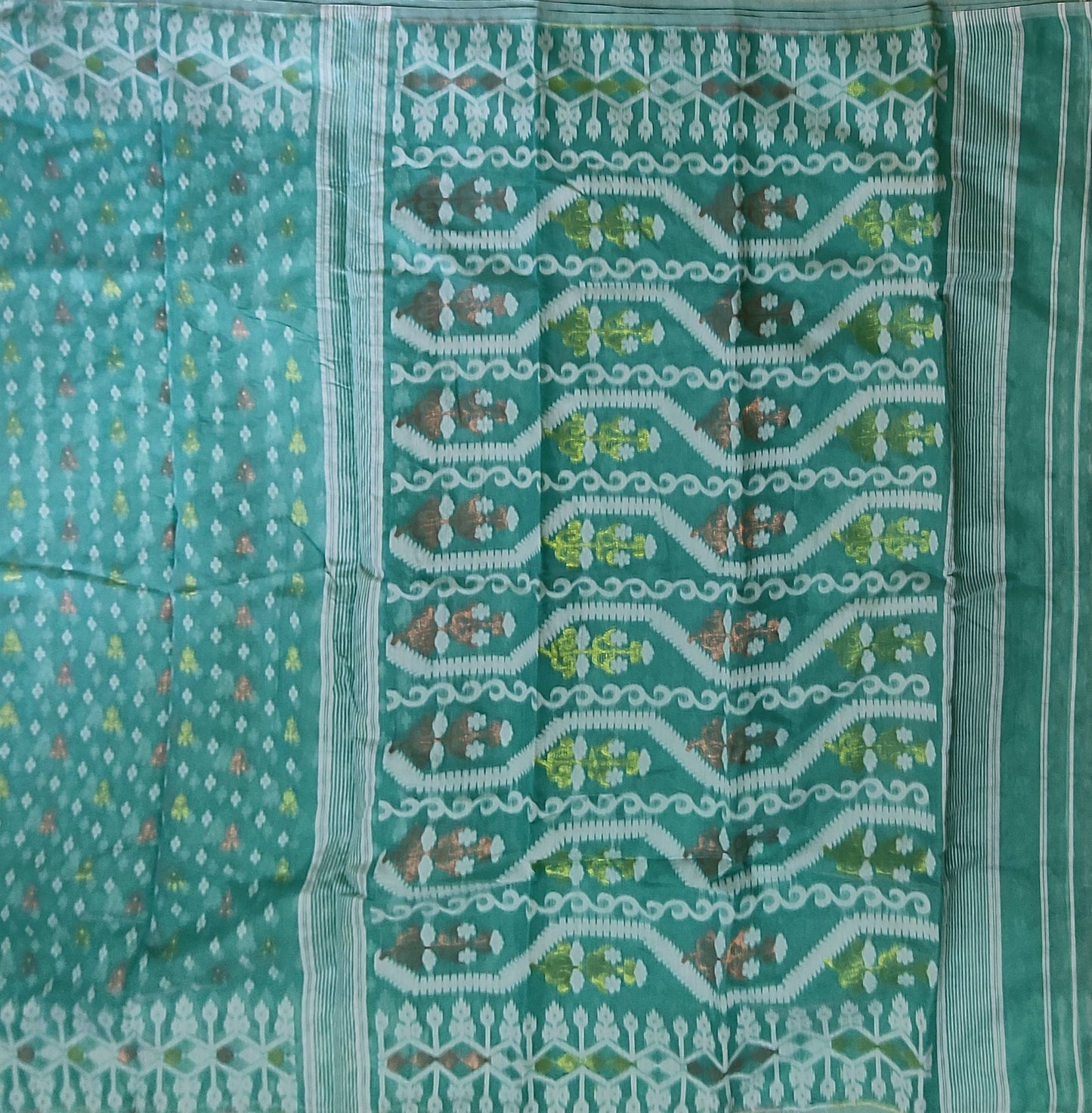 Pradip Fabrics Woven all over Soft jamdani Saree