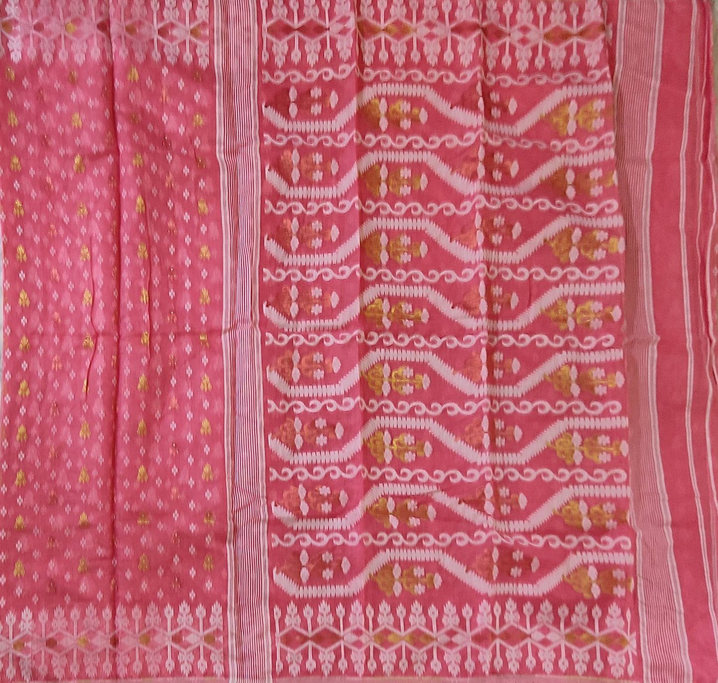 Pradip Fabrics Woven all over Soft jamdani Saree