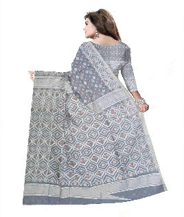 Pradip Fabrics Woman's Tant Handloom soft Jamdani Saree