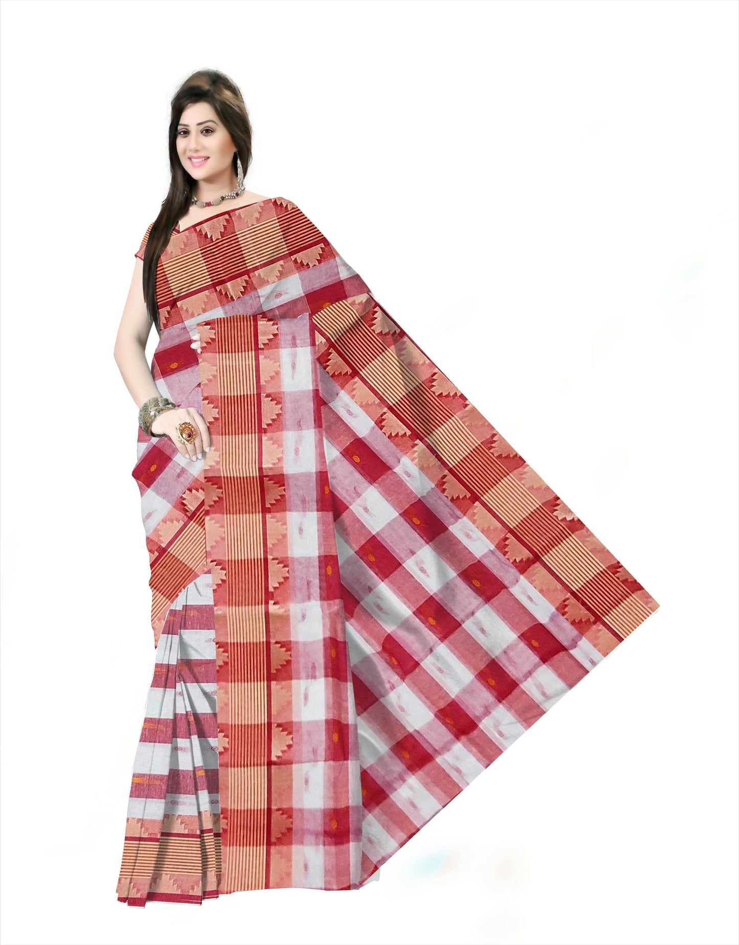 Pradip Fabrics Ethnic Woman's pure Tant cotton Saree