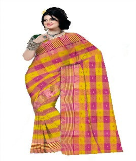 Pradip Fabrics Ethnic Woman's Tant cotton Saree