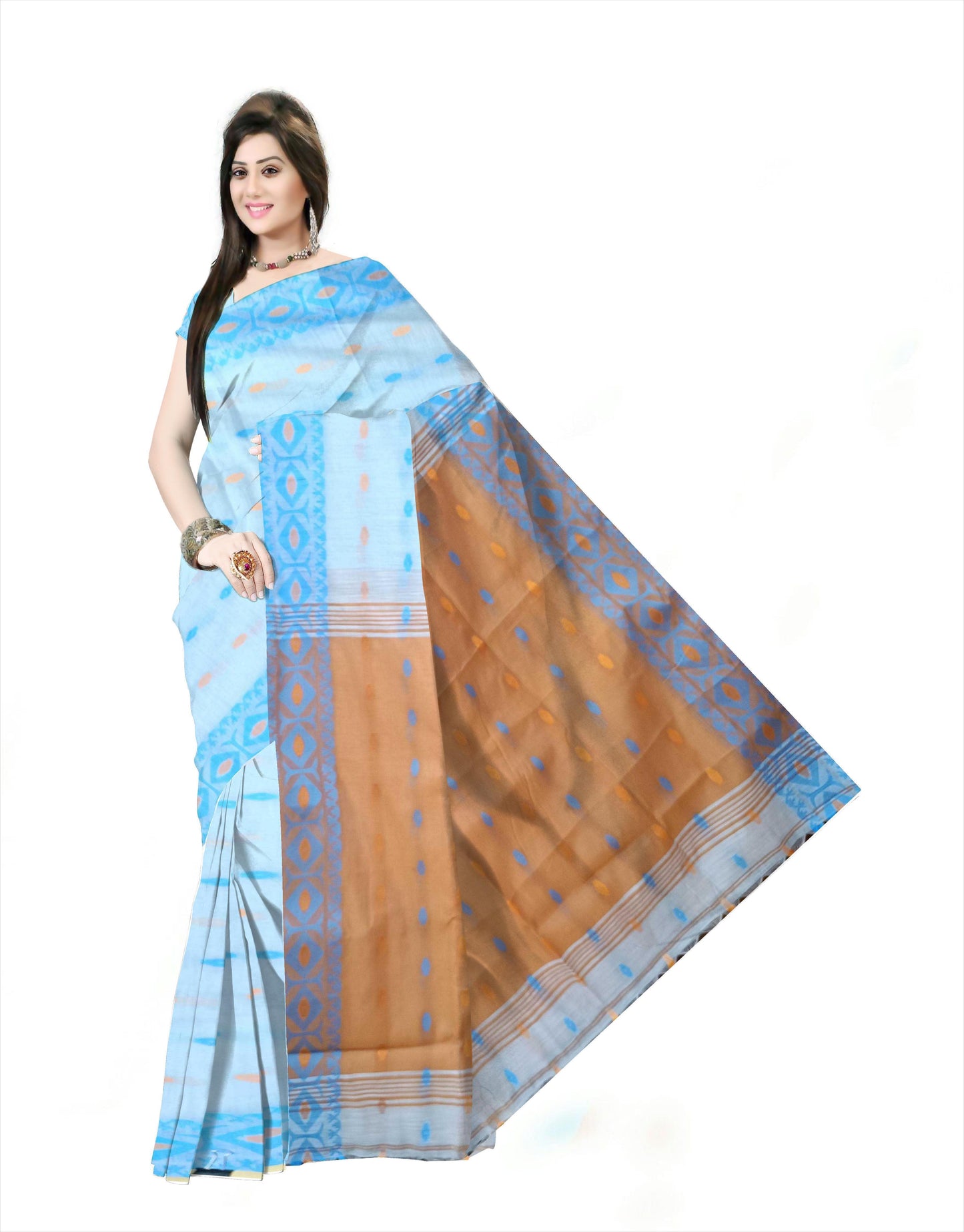 Pradip Fabrics Woman's 100% Khadi cotton Saree