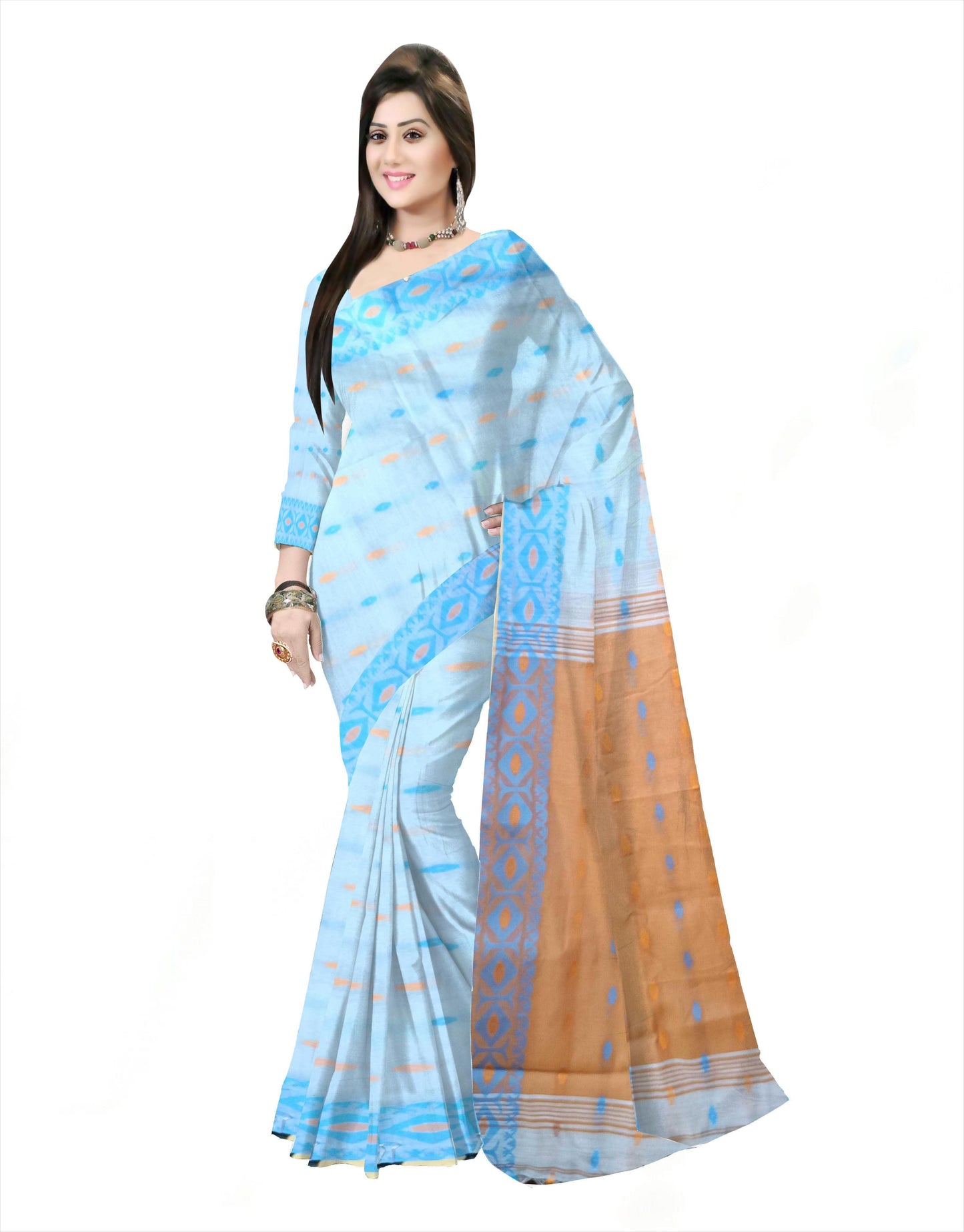 Pradip Fabrics Woman's 100% Khadi cotton Saree
