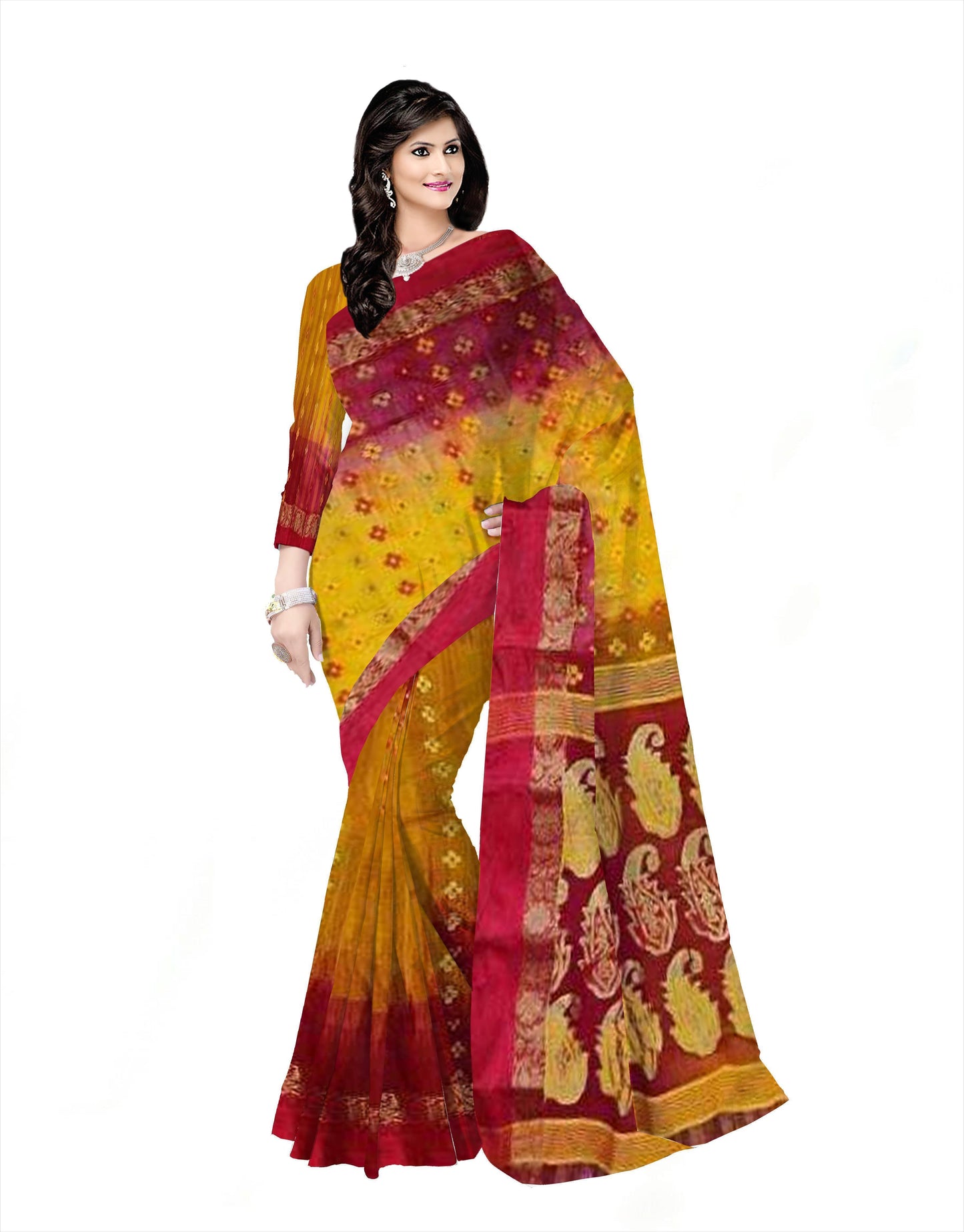 Pradip Fabrics Handloom Pure Cotton Saree