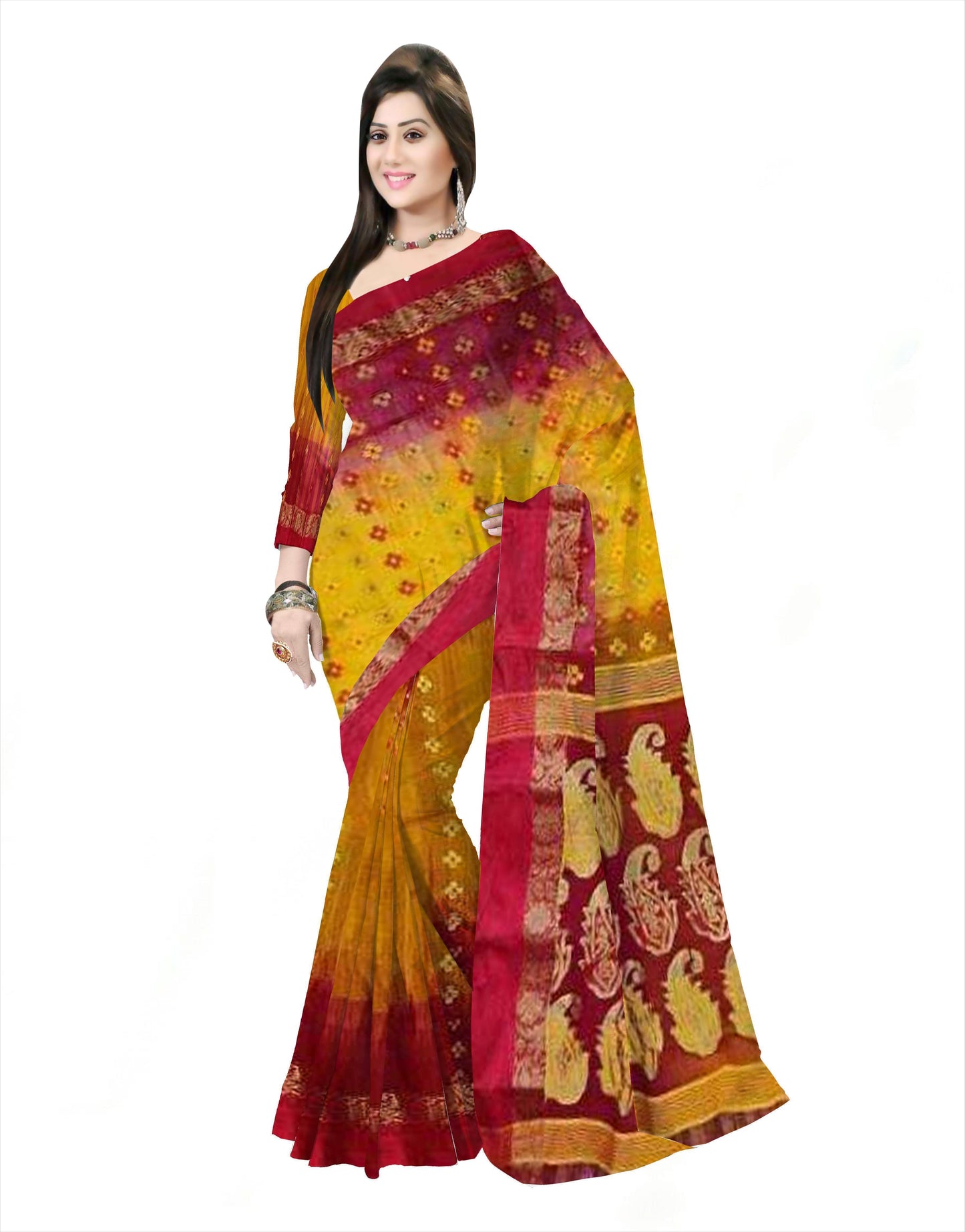 Pradip Fabrics Handloom Pure Cotton Saree