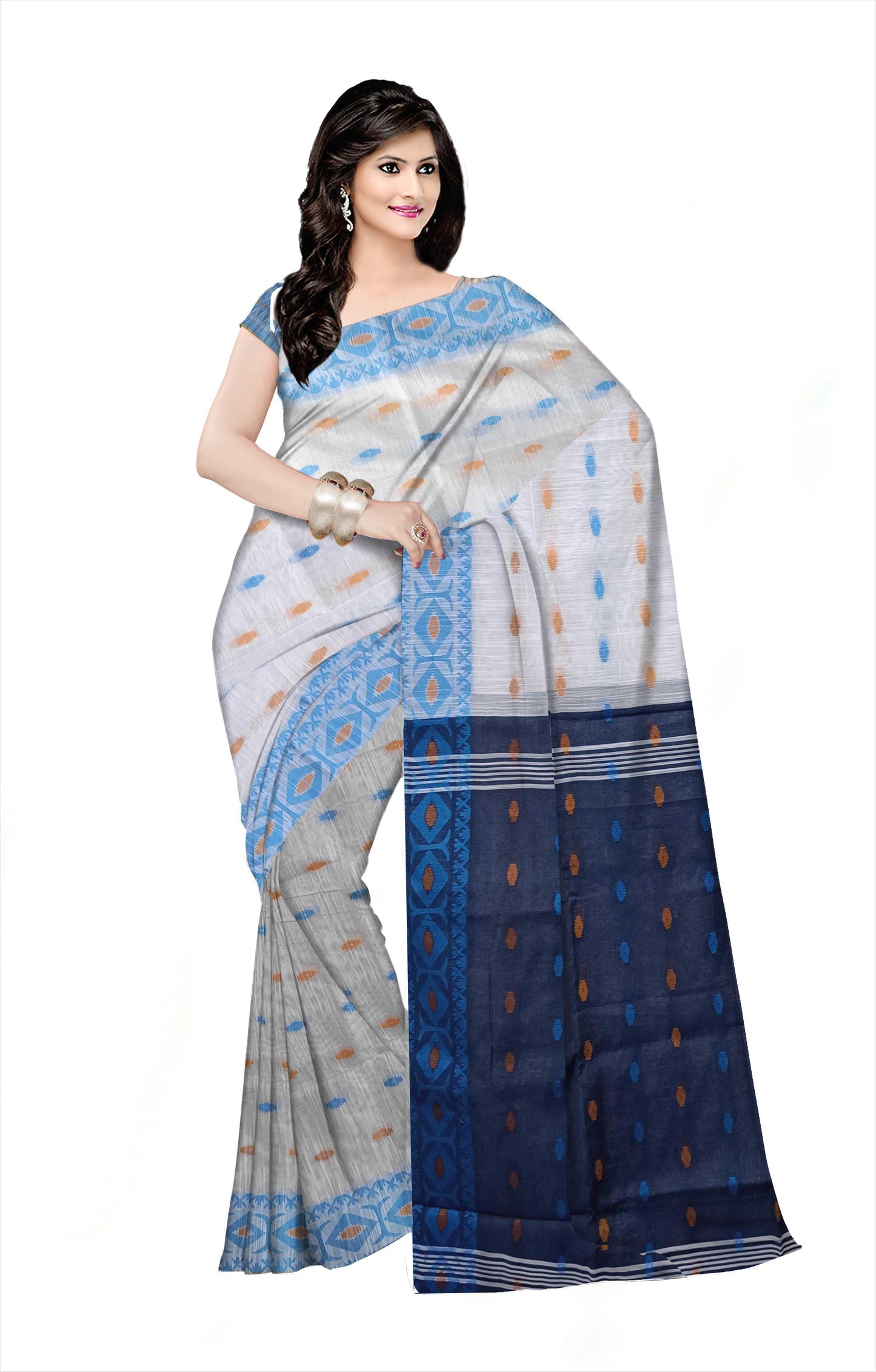 Pradip Fabrics Woman's 100% Khadi cotton Saree