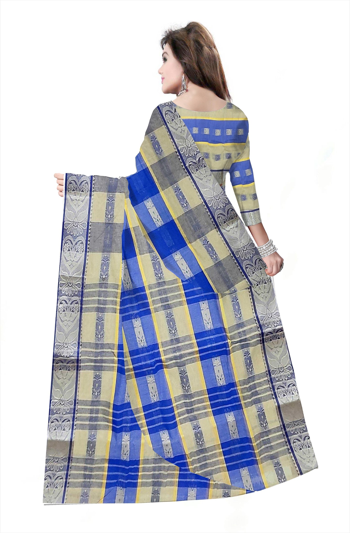 Pradip Fabrics Ethnic Woman's pure Tant cotton Saree