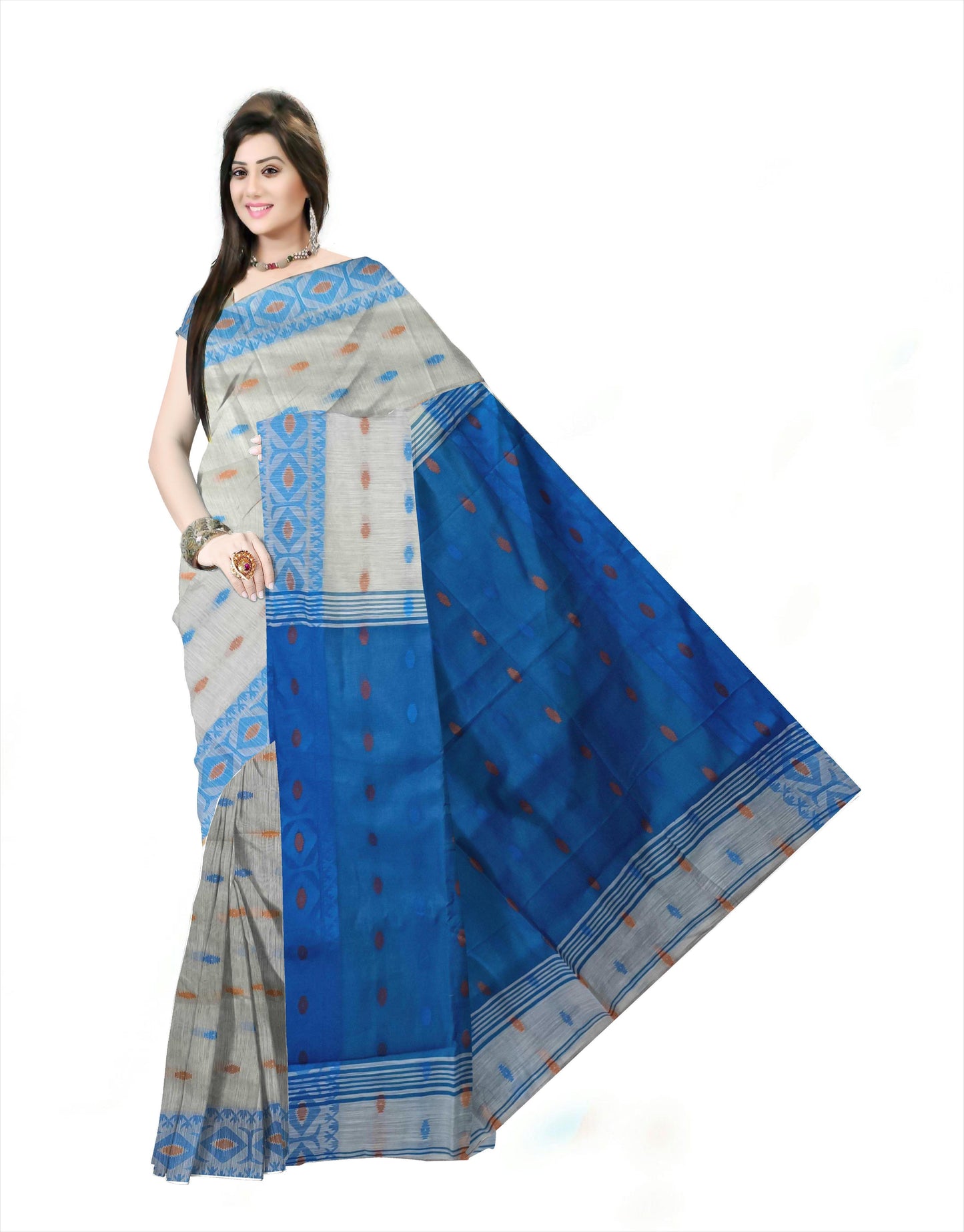 Pradip Fabrics Woman's 100% Khadi cotton Saree