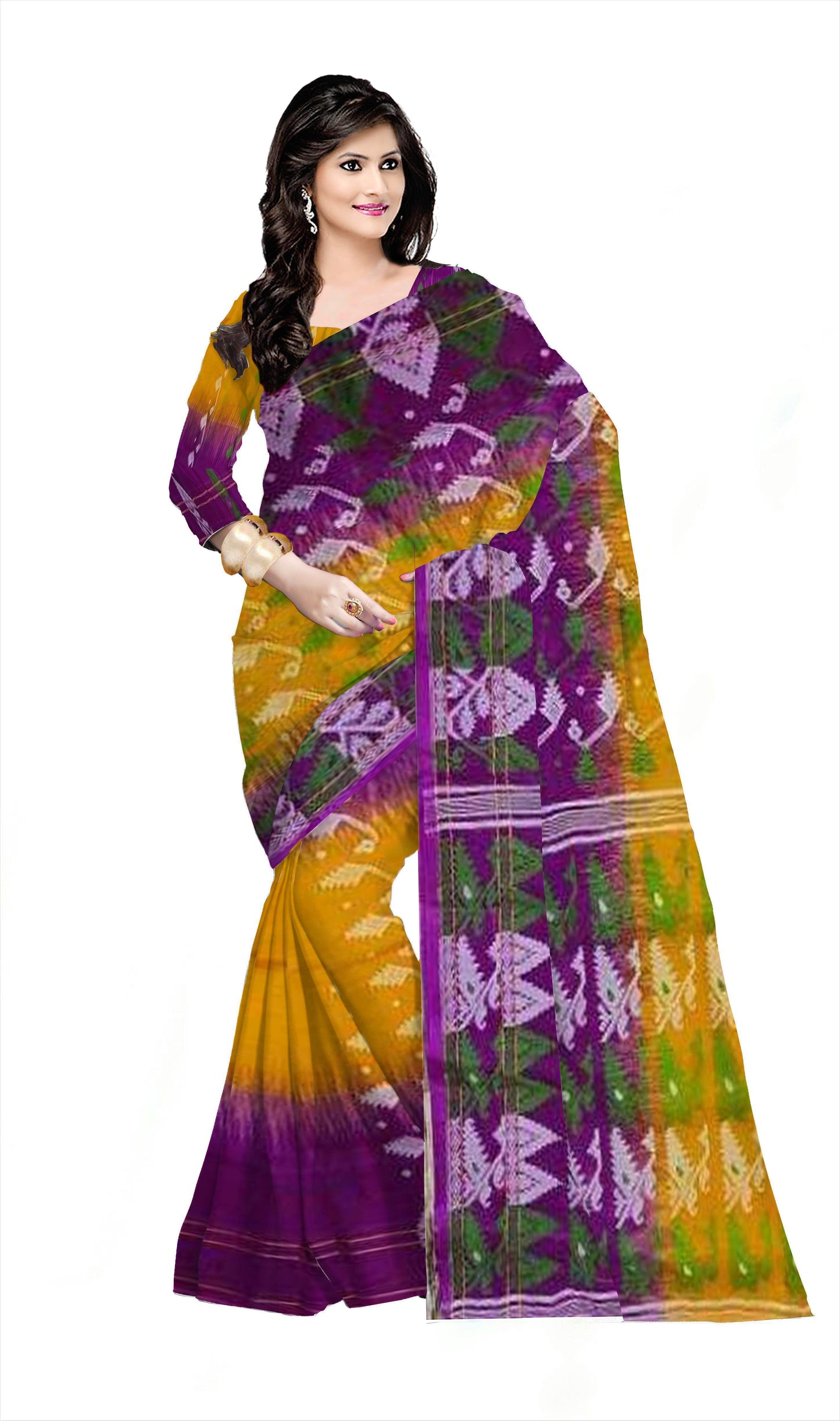 Pradip Fabrics Handloom Pure Tant jamdni Saree