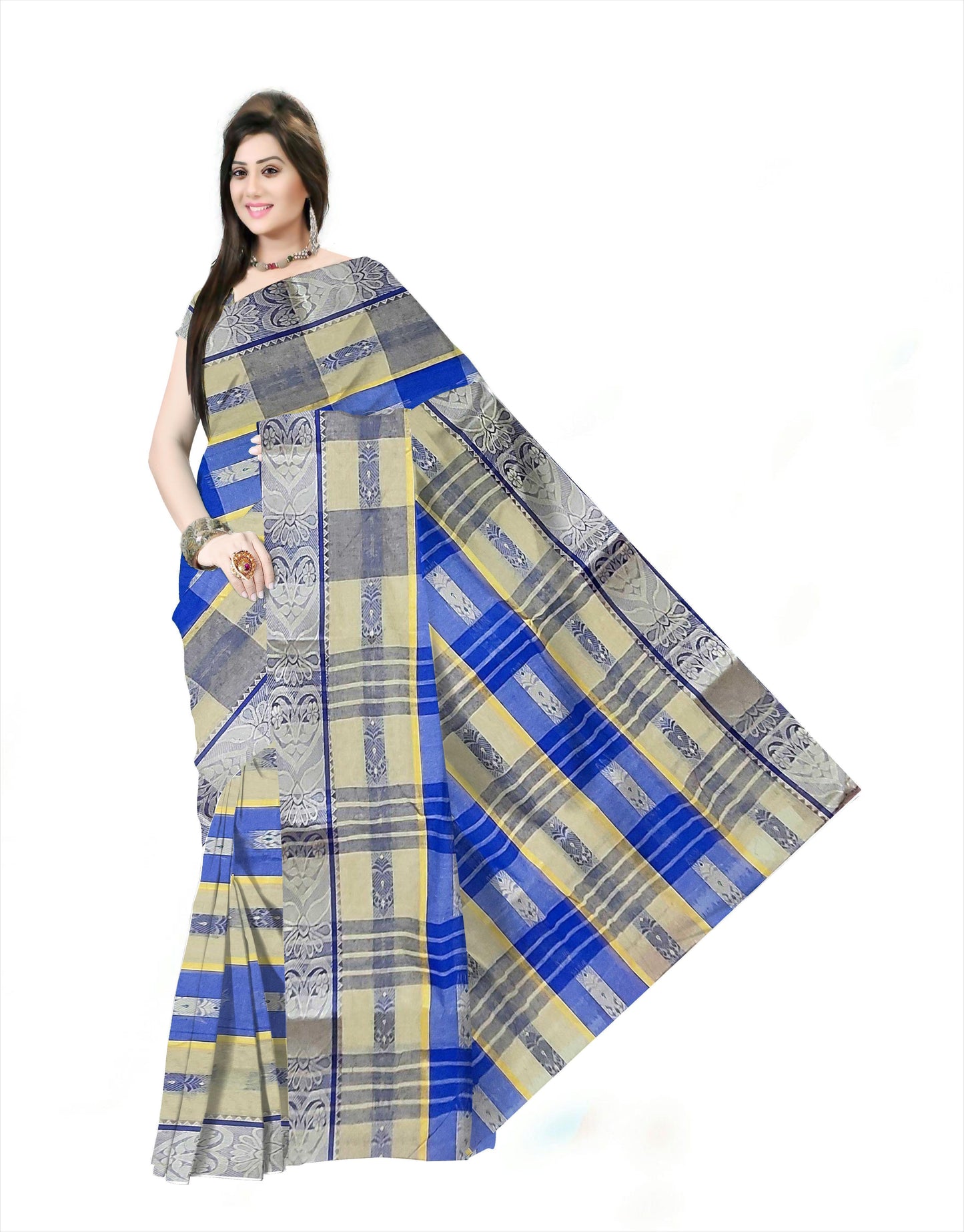 Pradip Fabrics Ethnic Woman's pure Tant cotton Saree