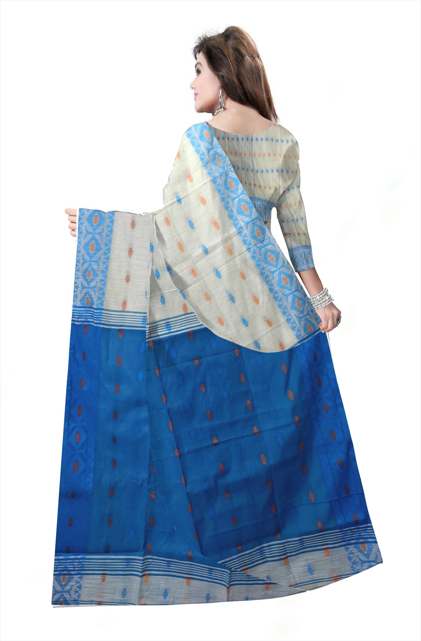 Pradip Fabrics Woman's 100% Khadi cotton Saree