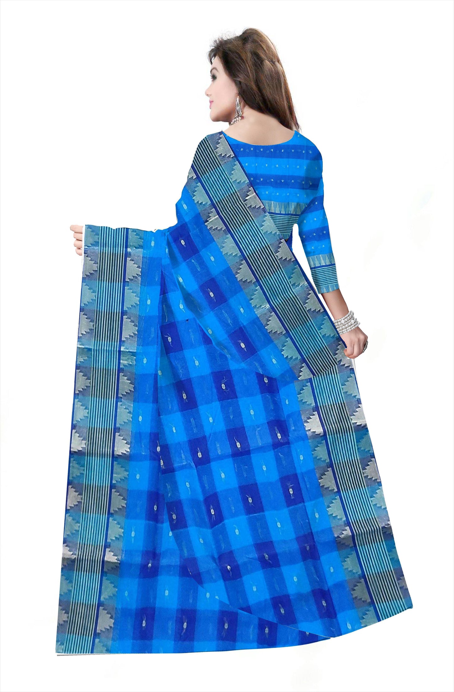Pradip Fabrics Ethnic Woman's Tant cotton Saree