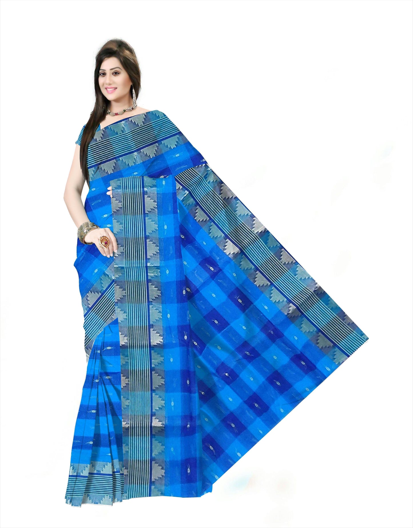Pradip Fabrics Ethnic Woman's Tant cotton Saree