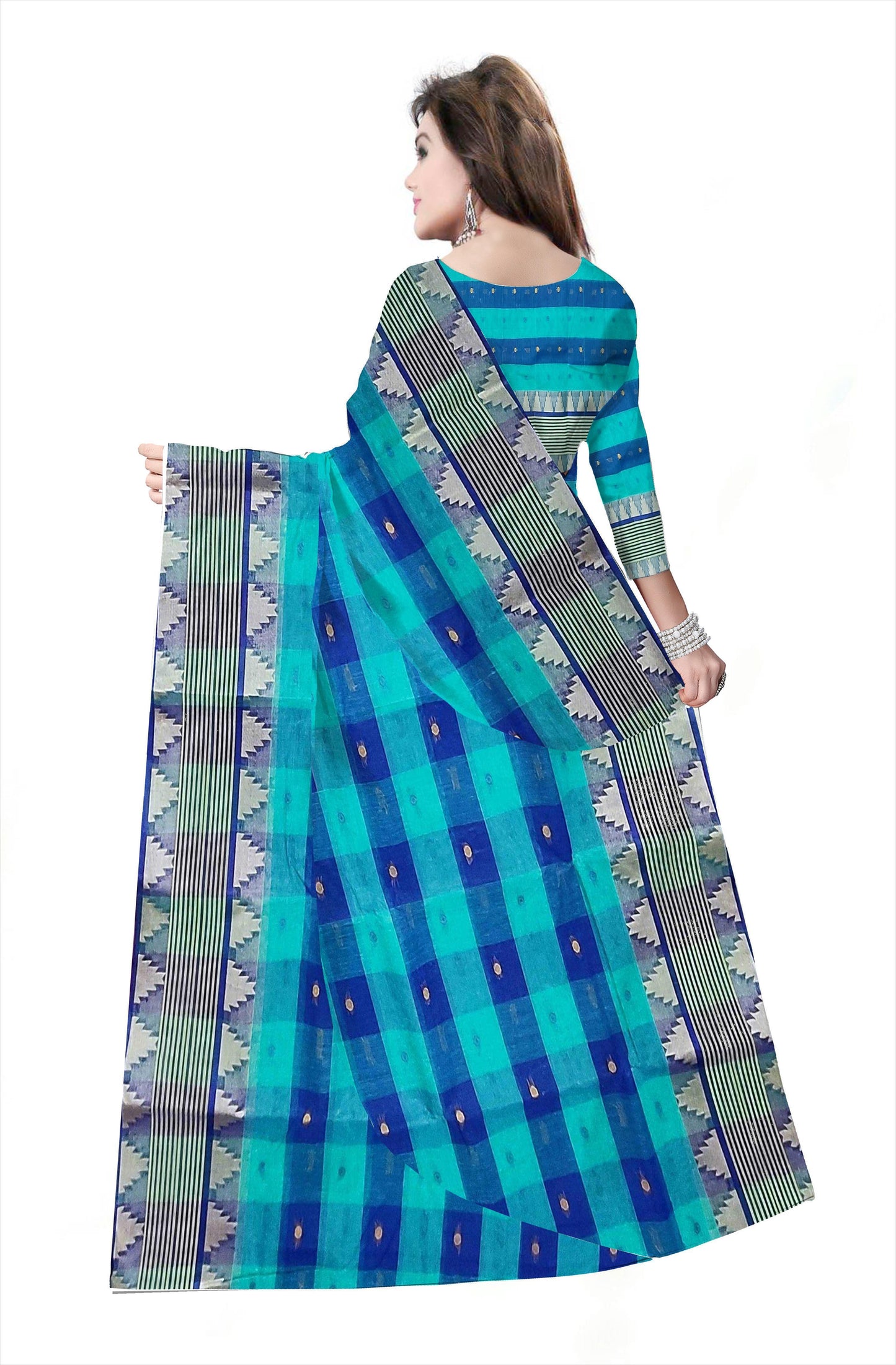 Pradip Fabrics Ethnic Woman's Tant cotton Saree