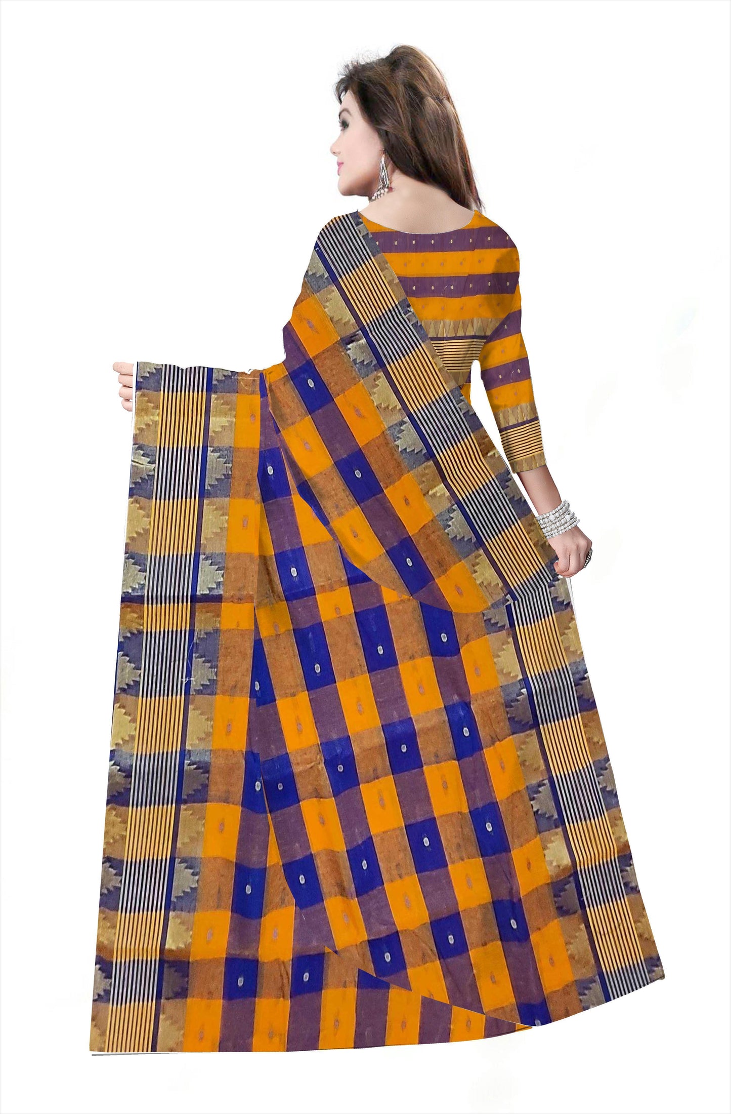 Pradip Fabrics Ethnic Woman's Tant cotton Saree