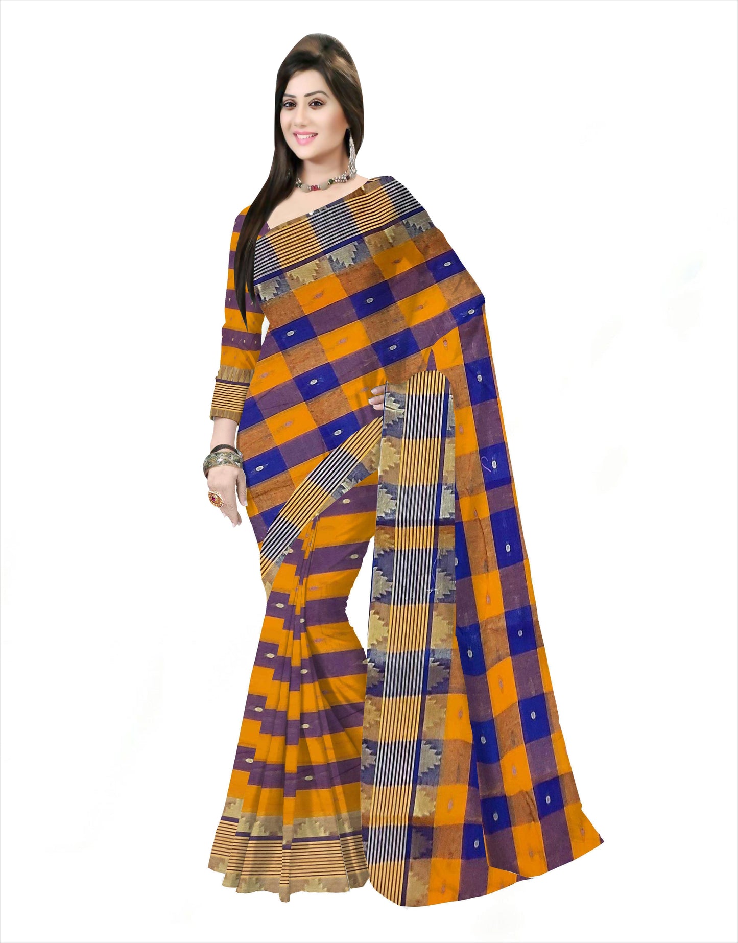 Pradip Fabrics Ethnic Woman's Tant cotton Saree