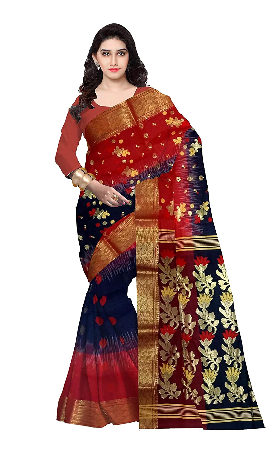 floral design pallu under 3500