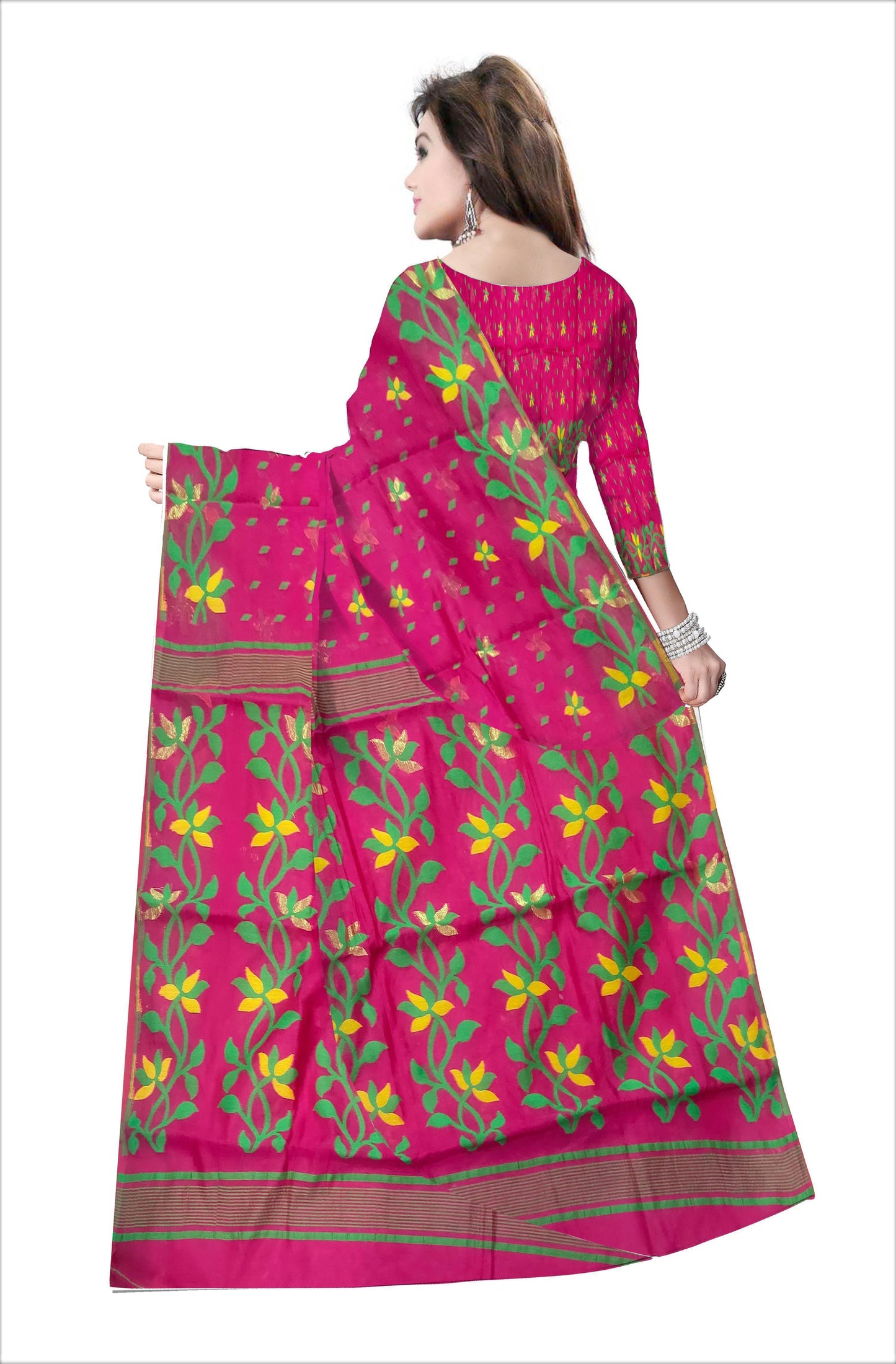 floral design pallu under 2500