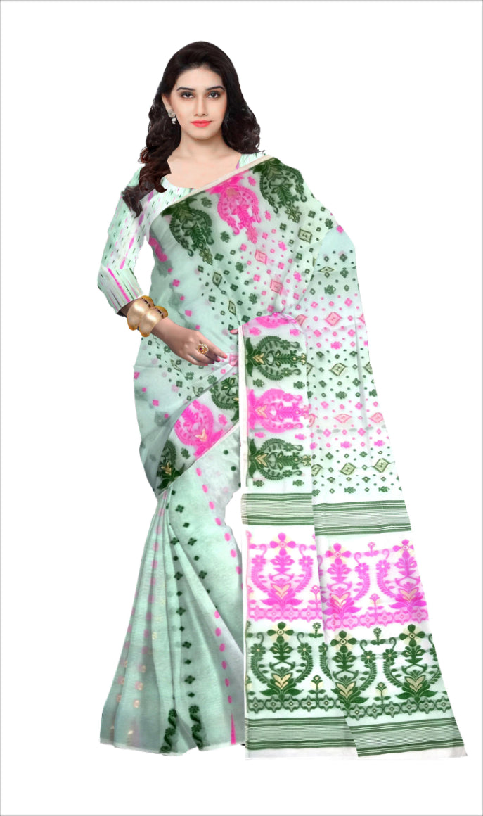 floral design saree buti work under 1000