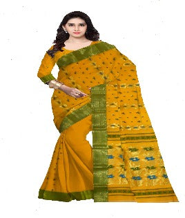 Pradip Fabrics Pure Tant Cotton Dark Pink Color Saree