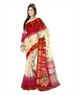 Pradip Fabrics Woven Tant Saree