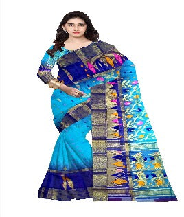 Pradip Fabrics Ethnic Women's Tant Silk Saree