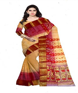 Pradip Fabrics Woven Tant Silk Saree