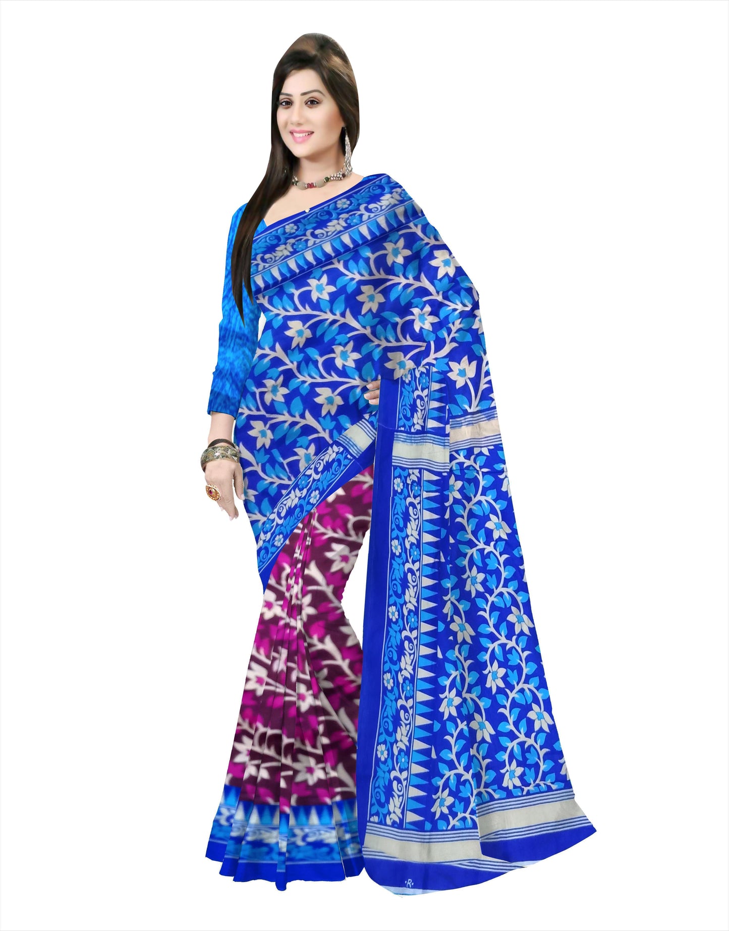 Pradip Fabrics Woven Tant Silk saree