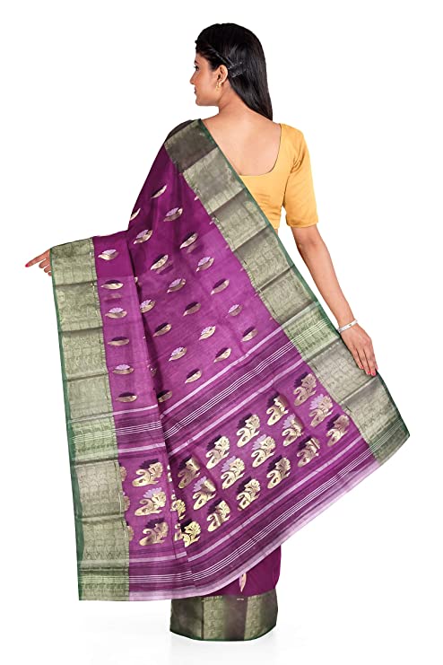 Pradip Fabrics Woven Tant Cotton Saree