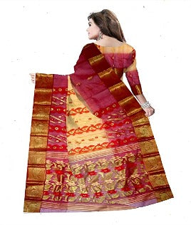 Pradip Fabrics Woven Tant Silk Saree