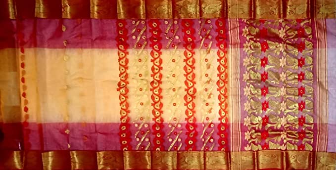 Pradip Fabrics Woven Tant Silk Saree