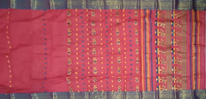 Pradip Fabrics Pure Tant Cotton Saree