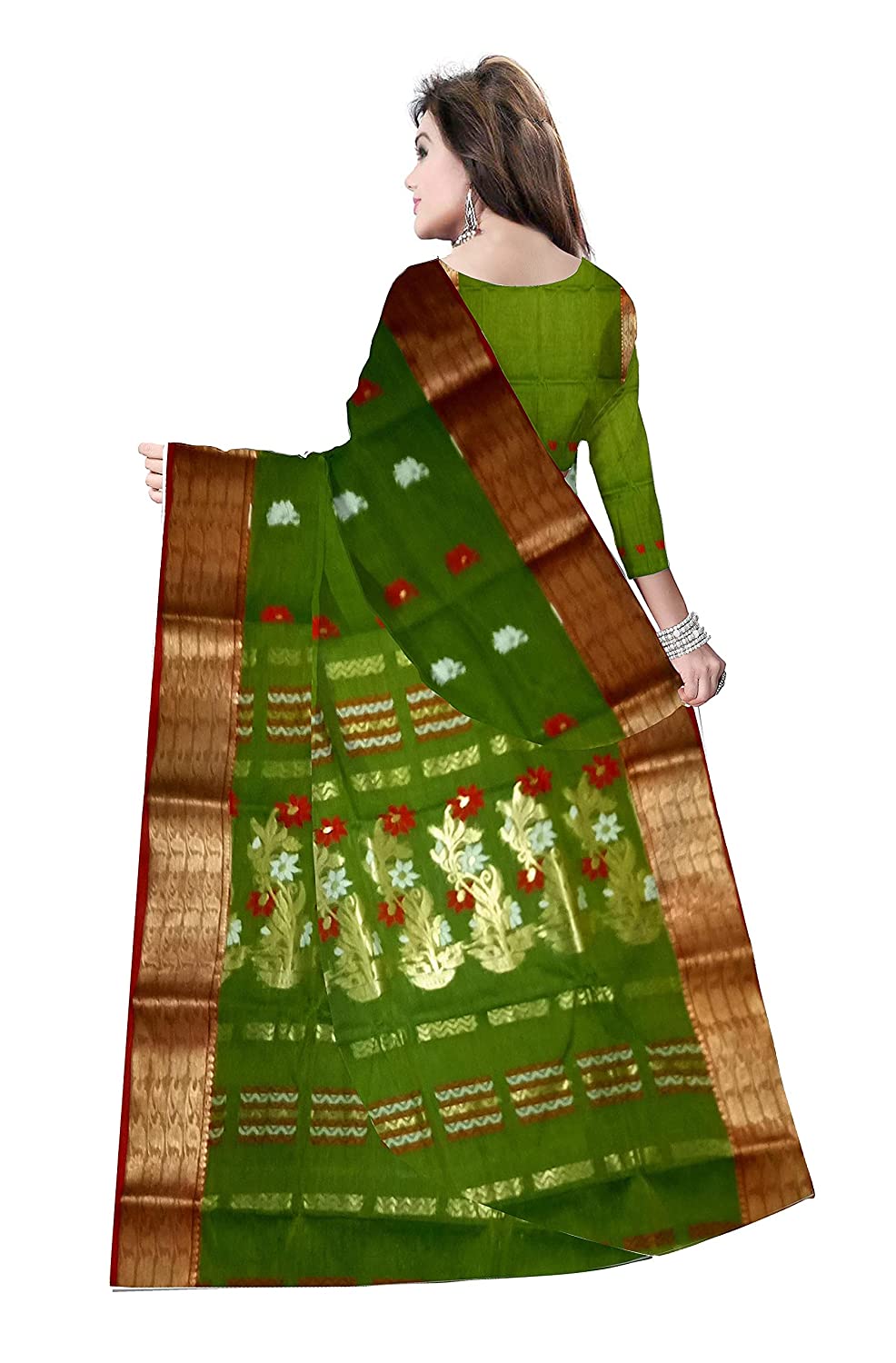 Pradip Fabrics Woven Tant Saree