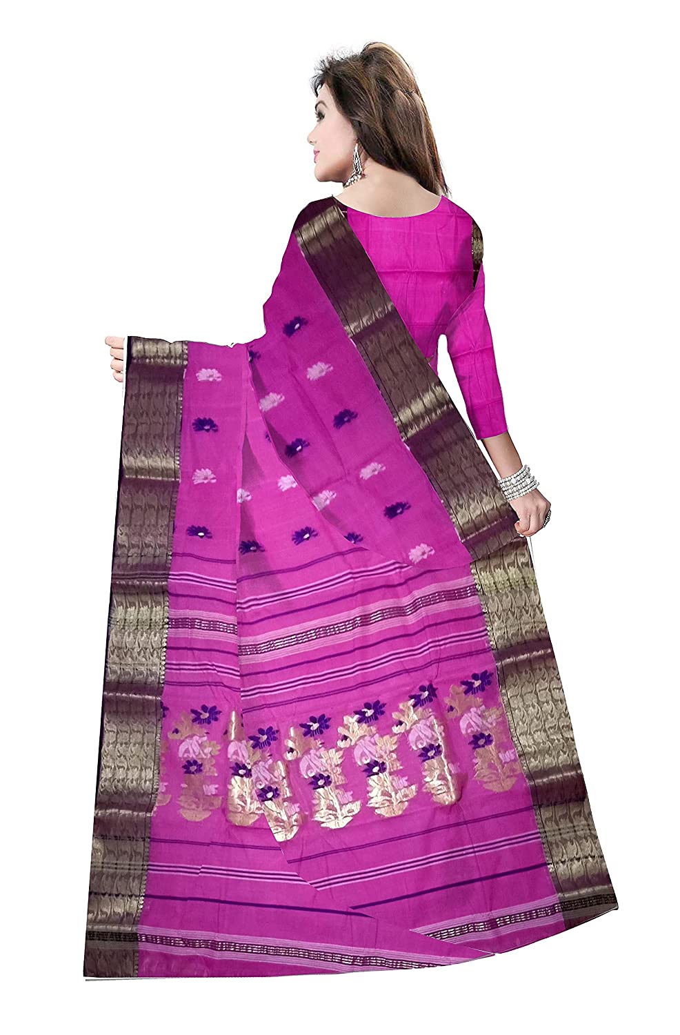 Pradip Fabrics Woven Tant Saree