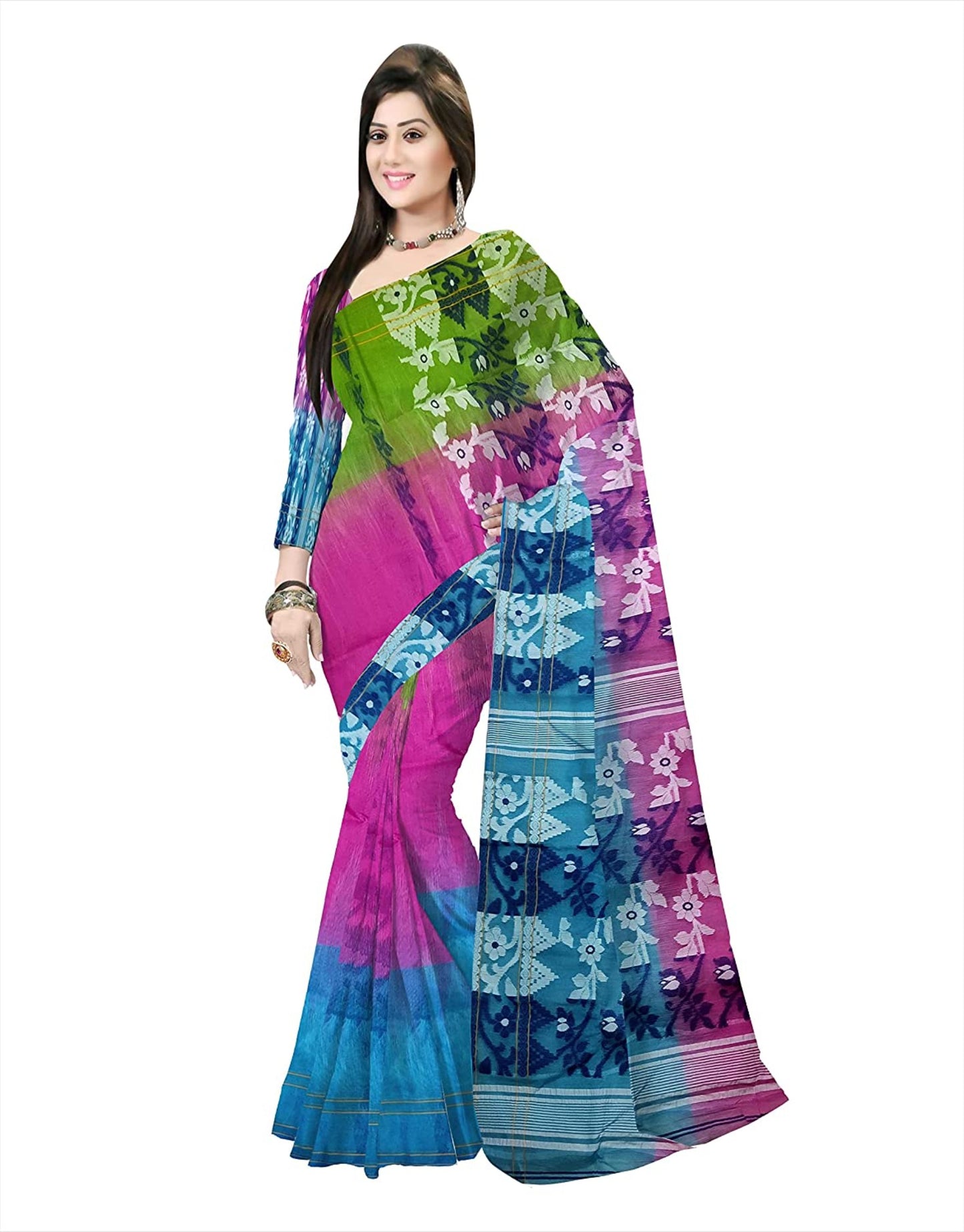 pradip fabrics jamdani saree