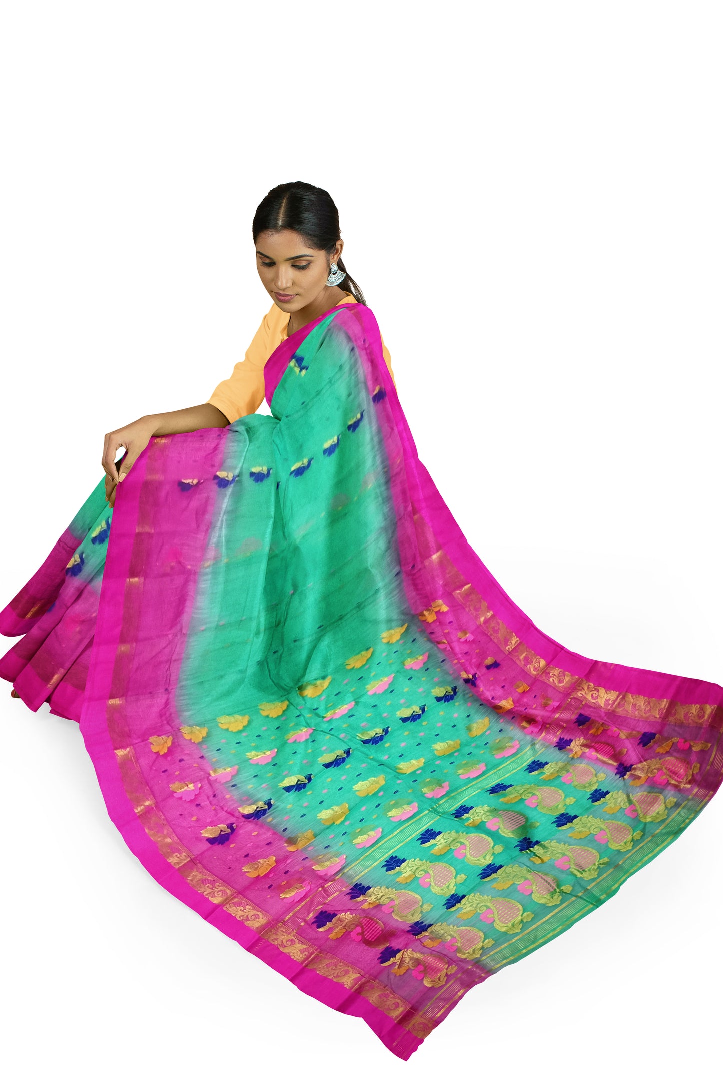 Shankh Design Pallu