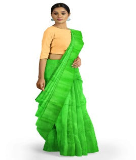 Pradip Fabrics Light Green Color Jamdani Saree
