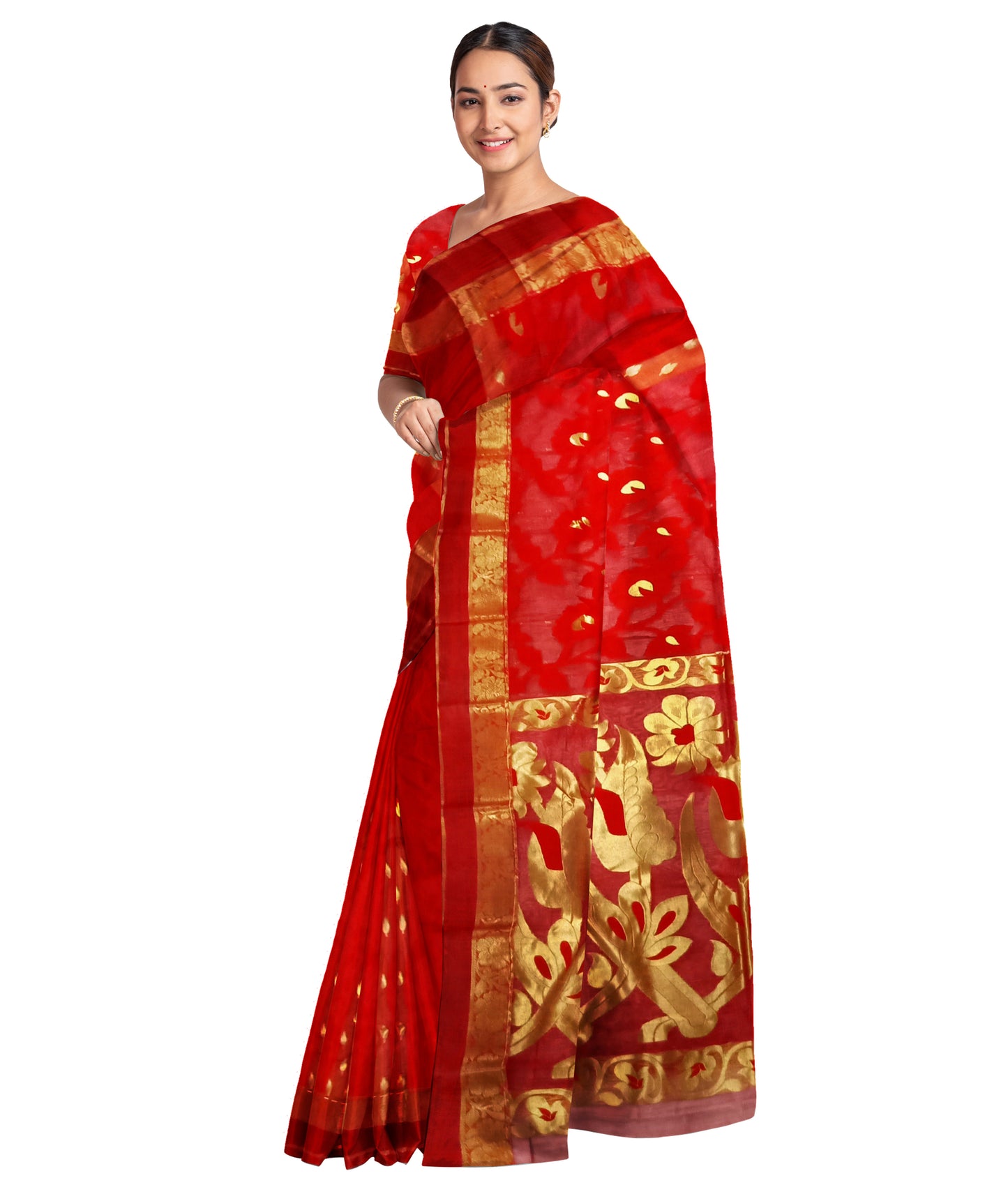 Handloom Tant Silk Saree