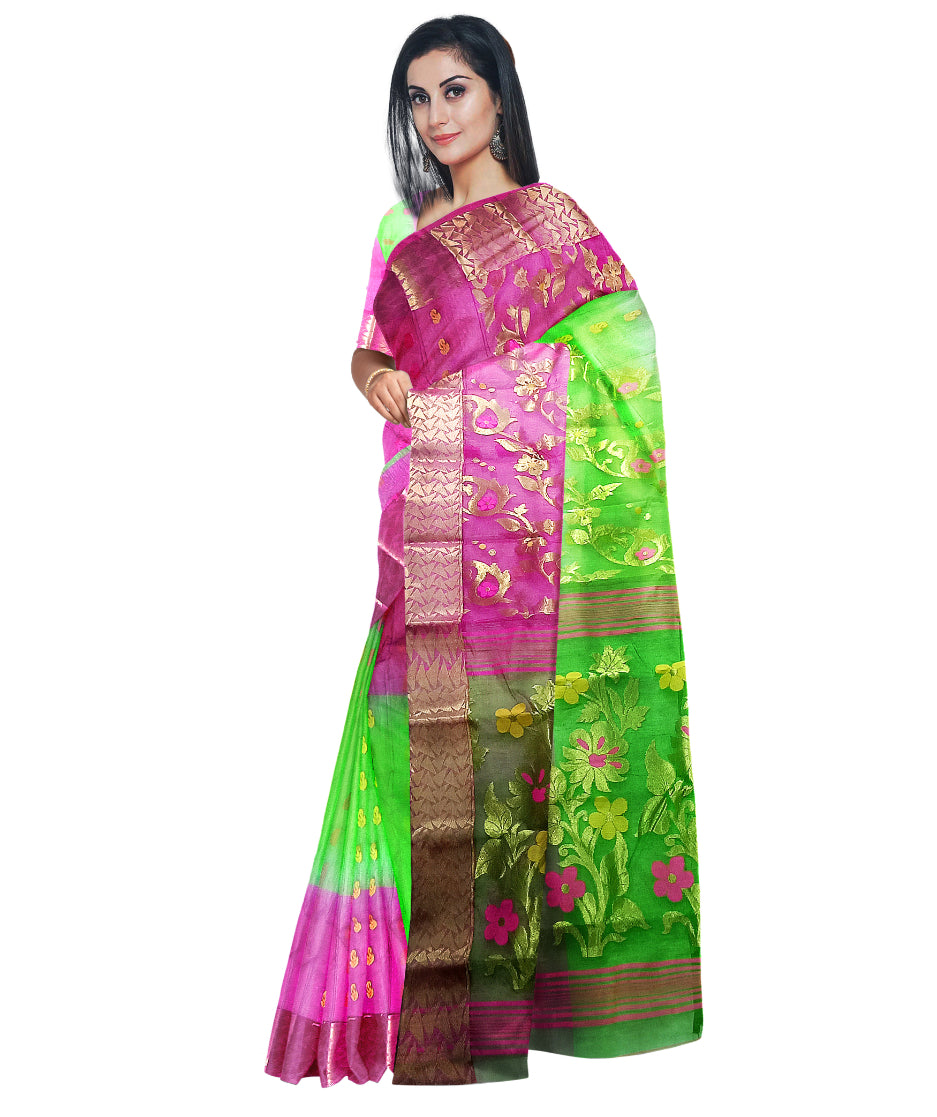 floral design pallu under 3500