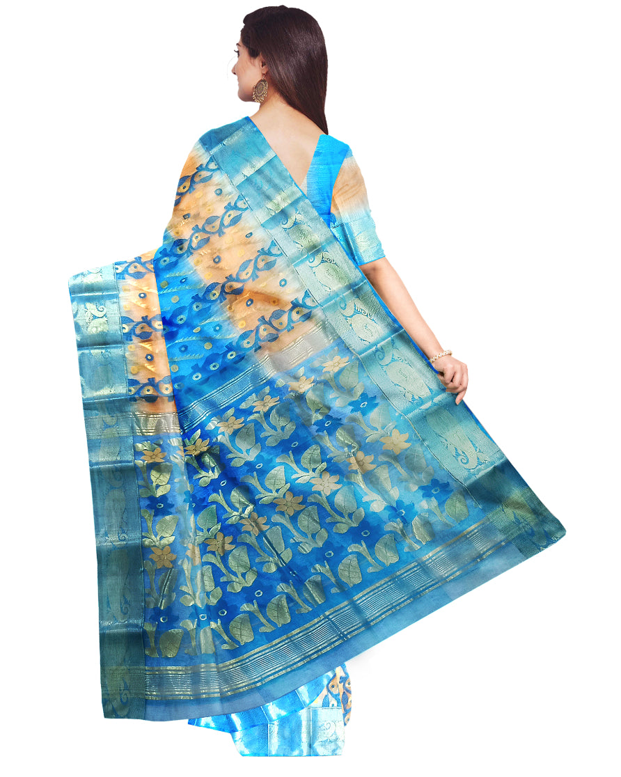 floral design pallu under 3500