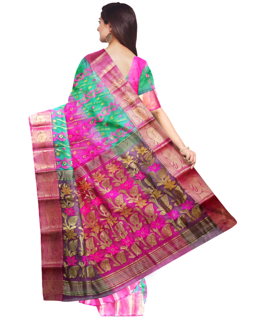 floral design pallu under 3500