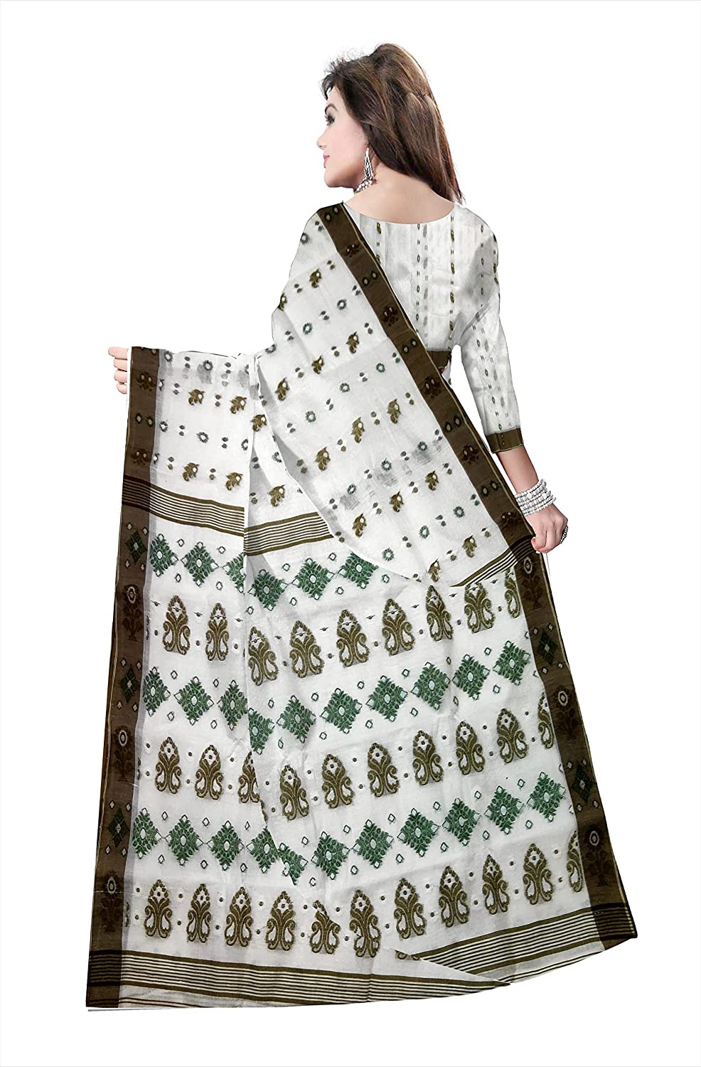 bengal handloom tant tussar silk saree