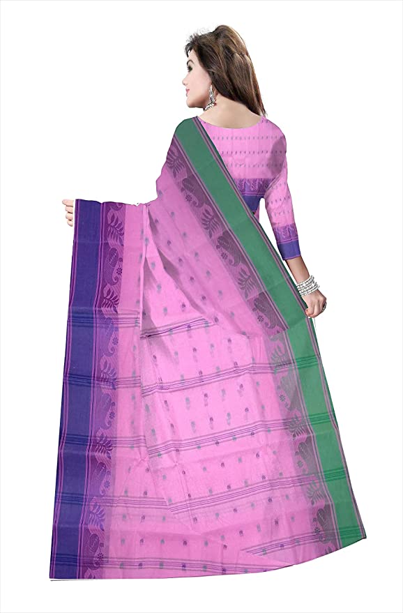 Pradip Fabrics Ethnic Women's Cotton Tant Purple Color Saree