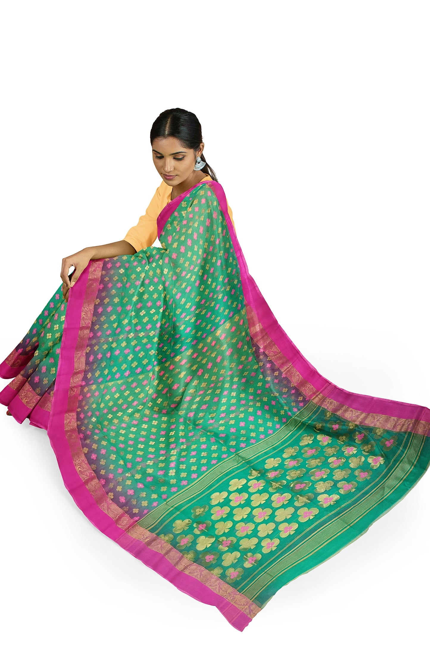 Tant Silk Jamdani