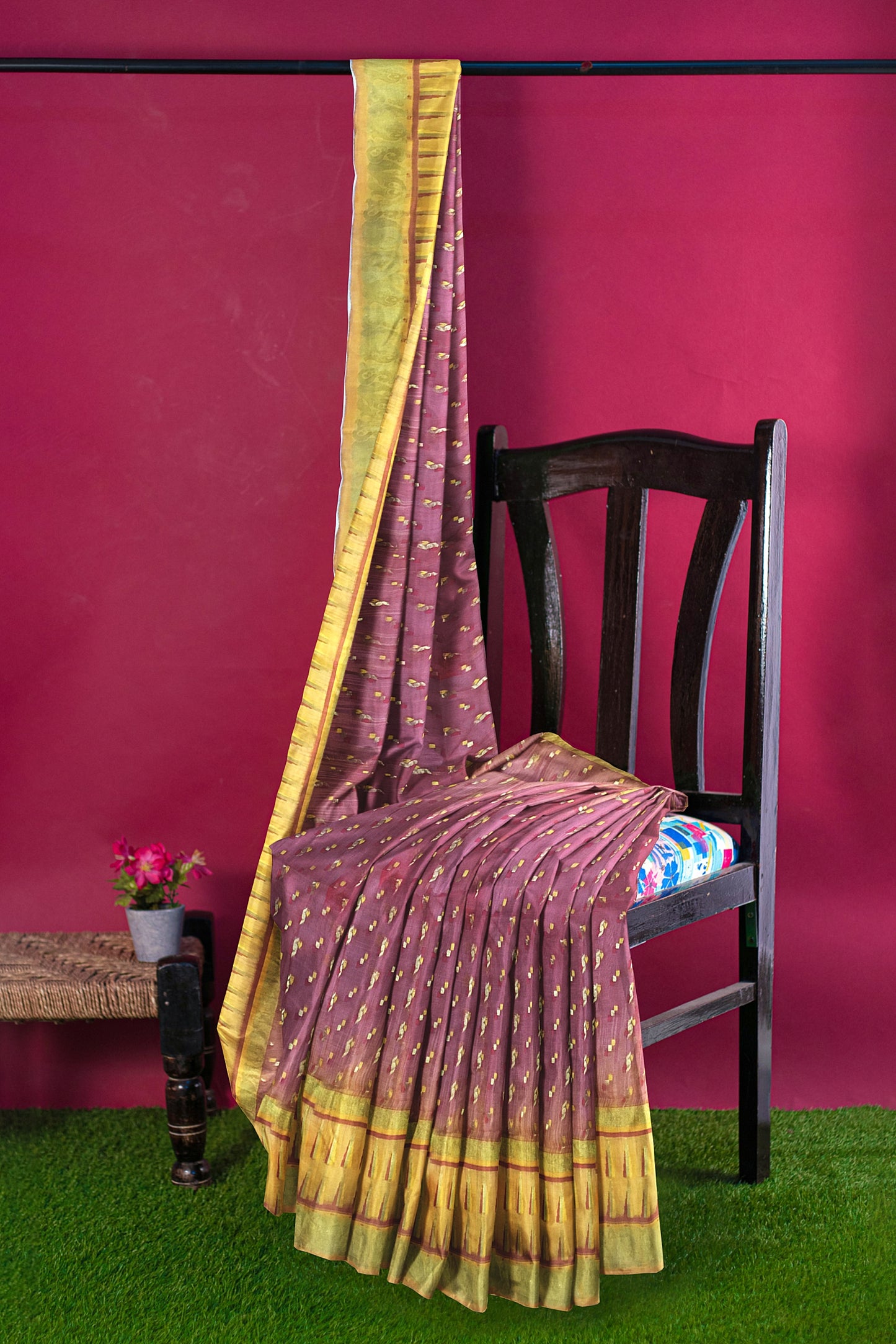 Tant ottoon Silk Jamdani