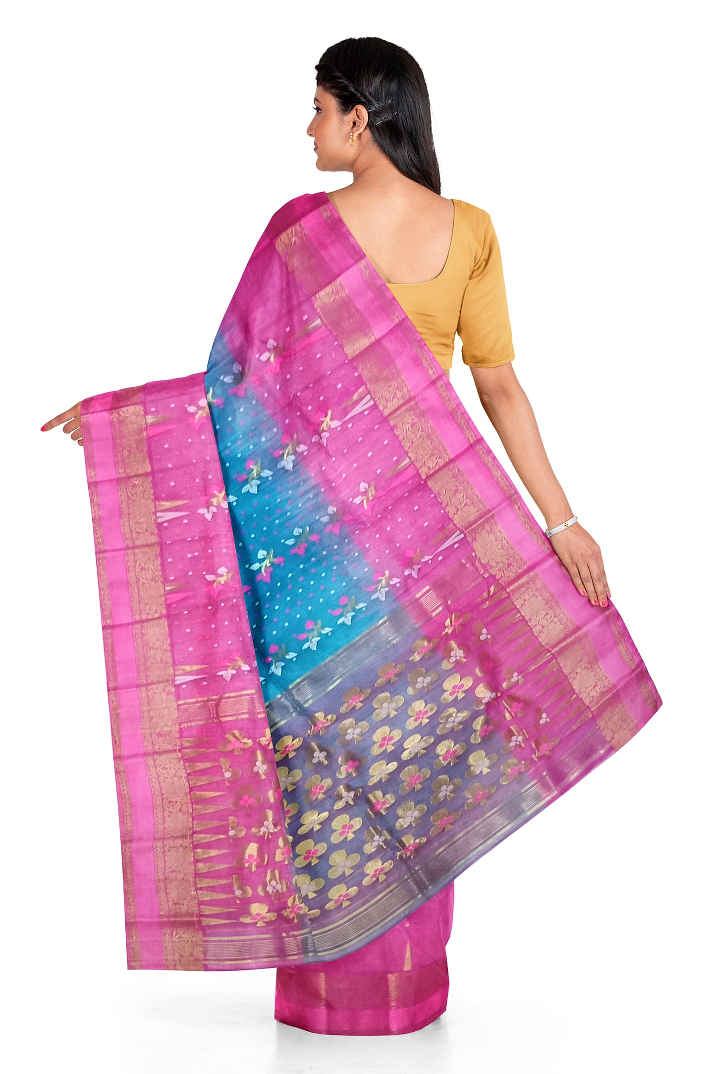 Floral Design Pallu Saree